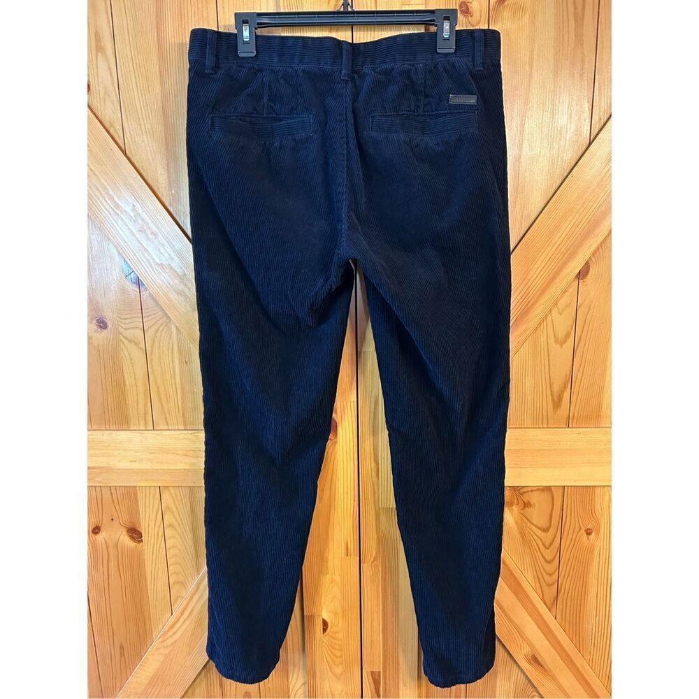 Esprit Handcrafted Corduroy Pants Mens 32 Dark Navy Boho Retro 90s Y2K Minimalis - Picture 4 of 8